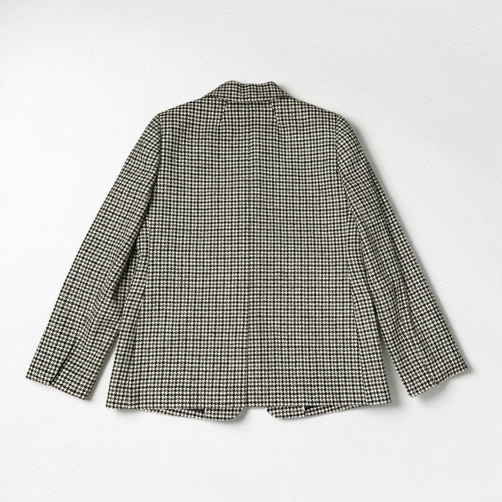 J.Crew Sommerset Blazer 12 Moon British Cloth Wool Houndstooth Brown Black - Picture 4 of 9